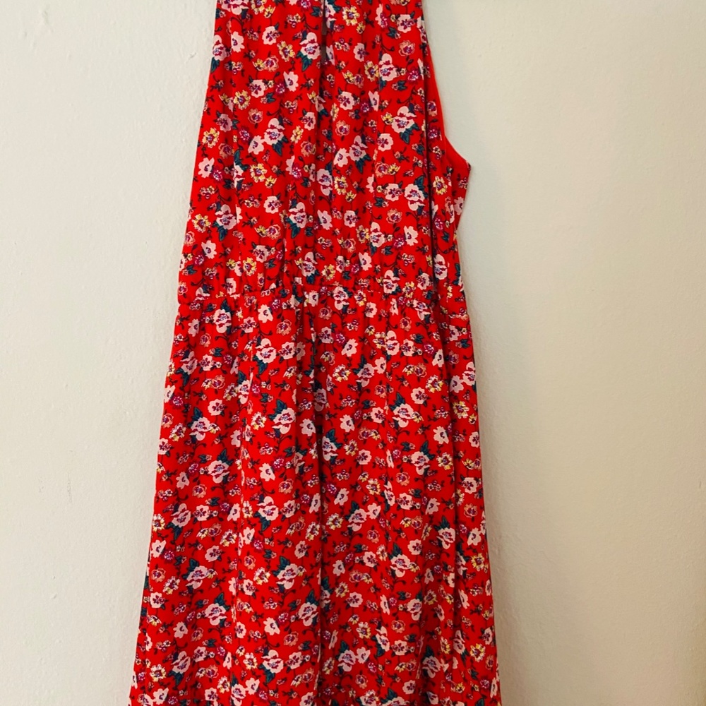 Francesca's Collection red floral mini dress - Picture 5 of 8